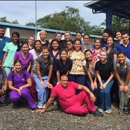 large group of student in guatemala