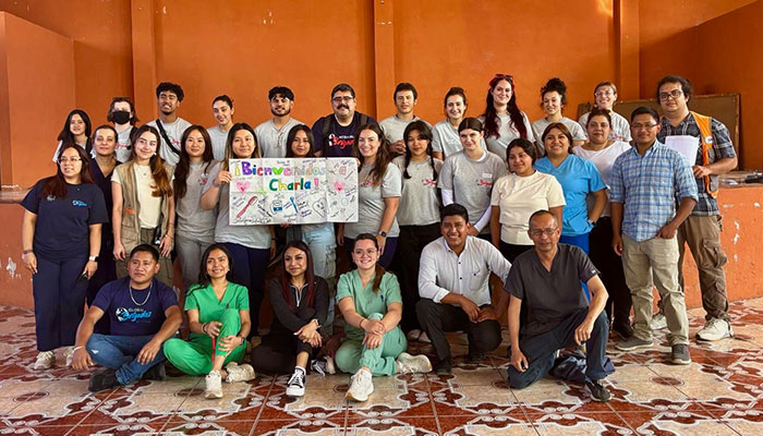 Large  group of students