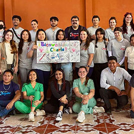 Large group of people in a room