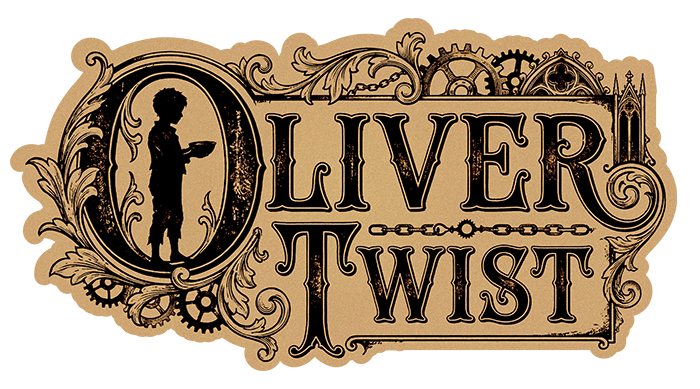 ornate graphic of title Oliver Twist